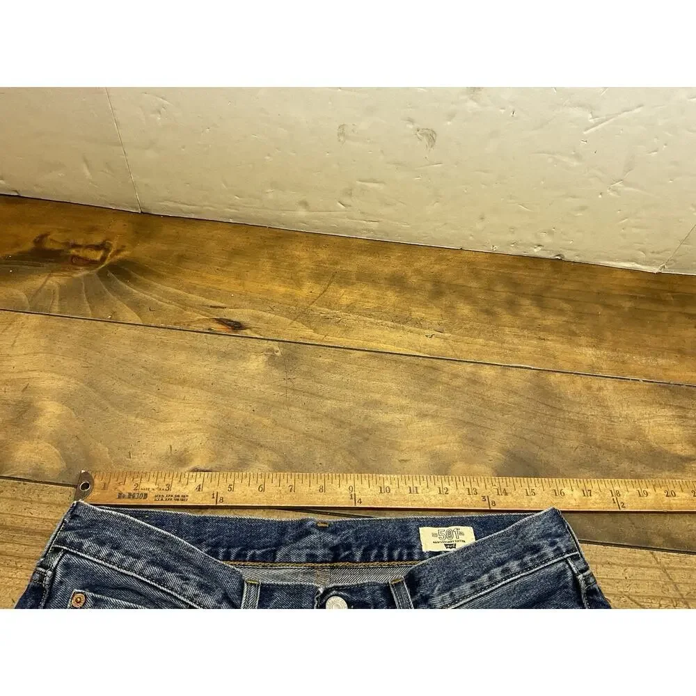 Levi's 501 150th Anniversary Button Fly Selvedge Straight Leg Jeans 31x30